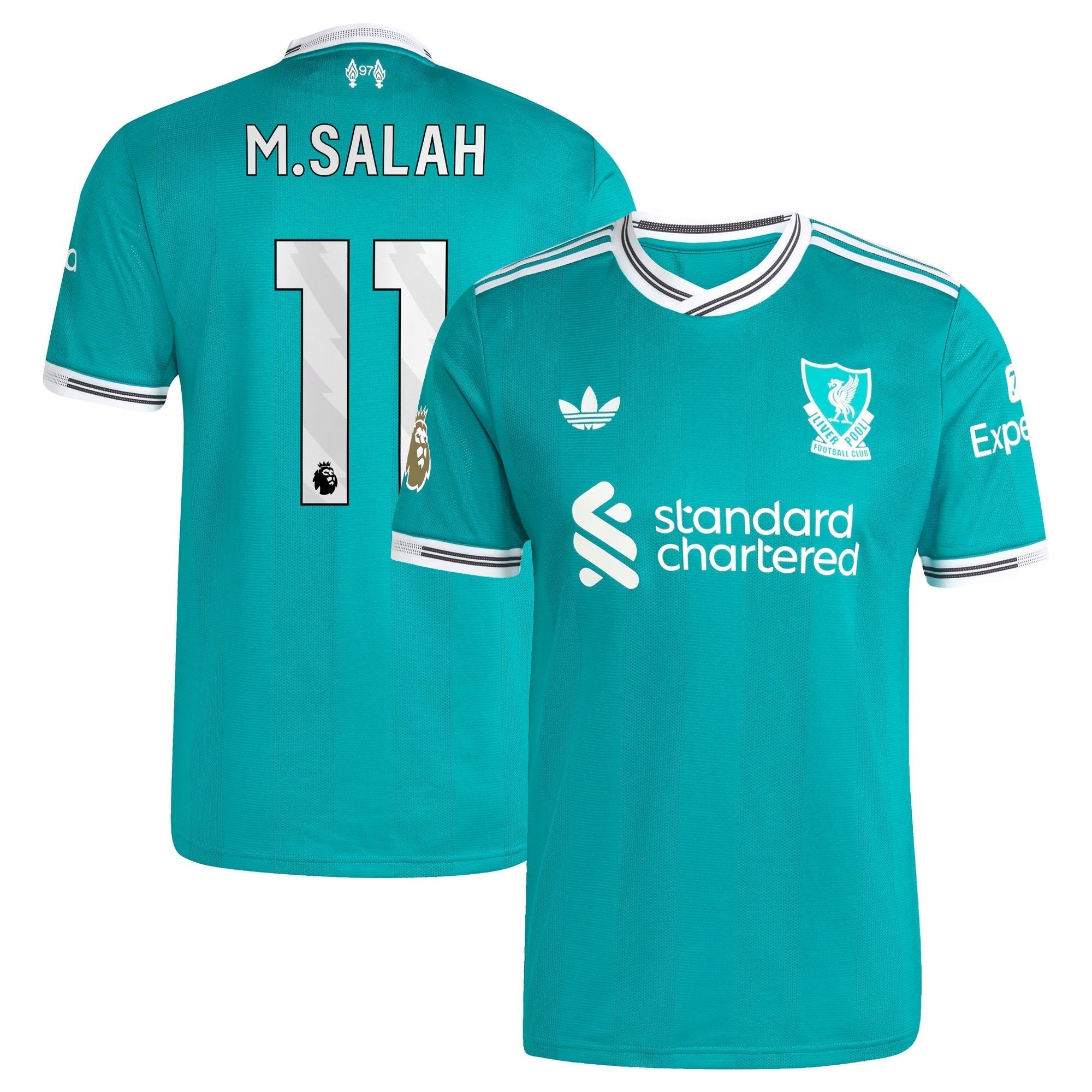 Mohamed Salah Liverpool 2025/26 Third Player Soccer Shirt - Green