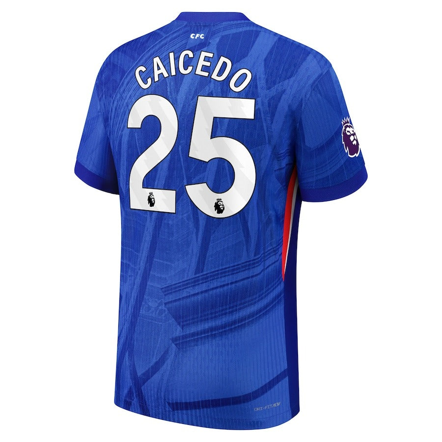 Moisés Caicedo Chelsea 2025/26 Home Player Soccer Shirt - Blue