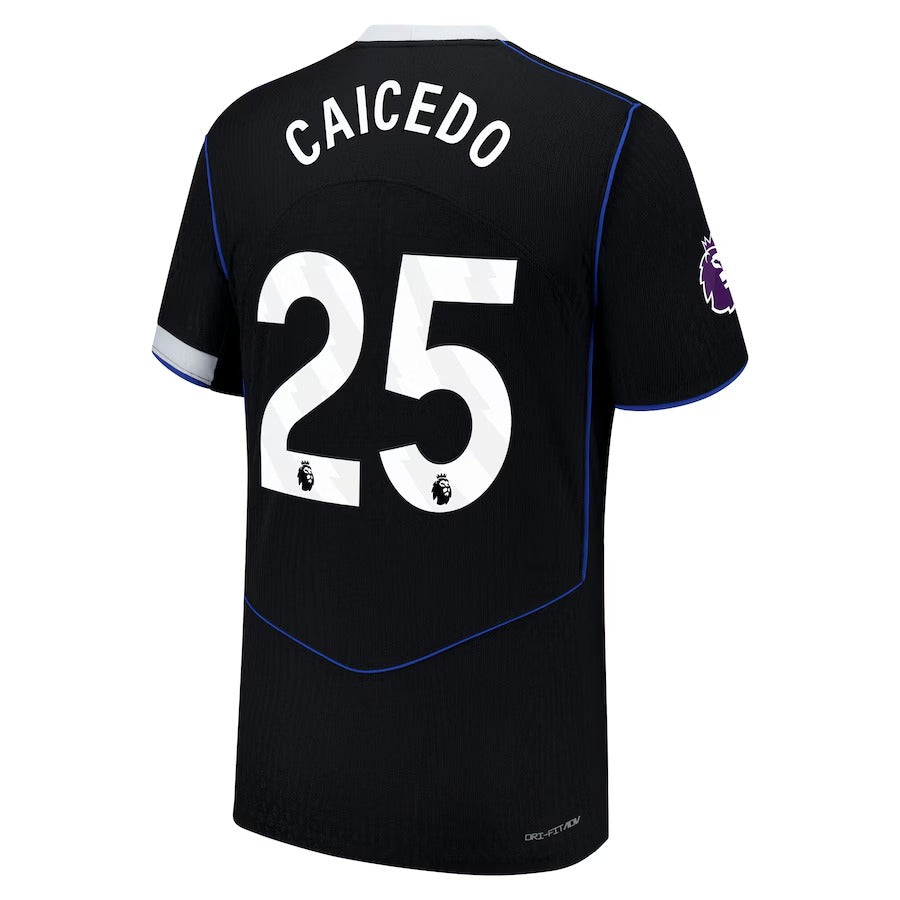 Moisés Caicedo Chelsea 2025/26 Third Player Soccer Shirt - Black