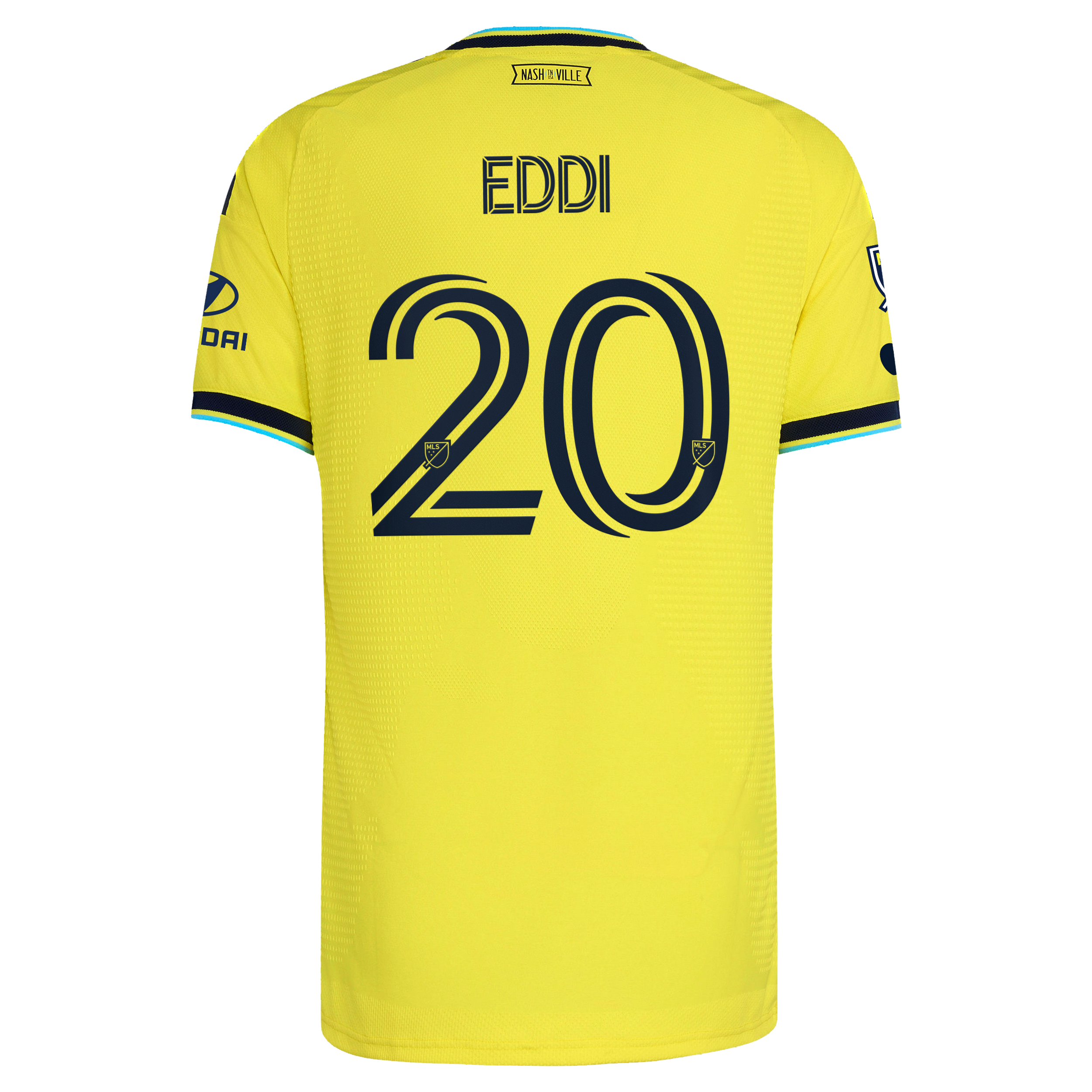 Nashville SC // Edvard Tagseth #20 Official 2026 The Reverb On-Field Patch Jersey – Yellow