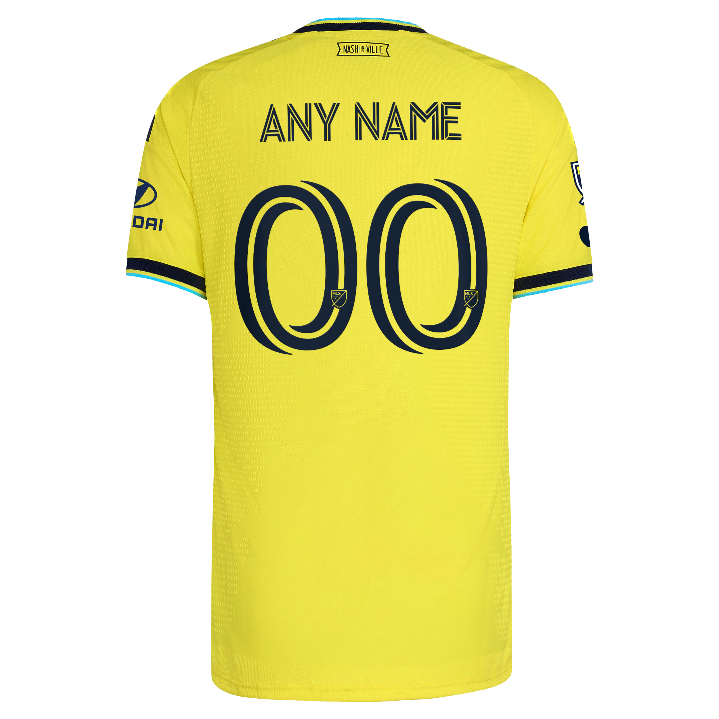 Nashville SC // adidas Official 2026 The Reverb On-Field Patch Custom Jersey – Yellow