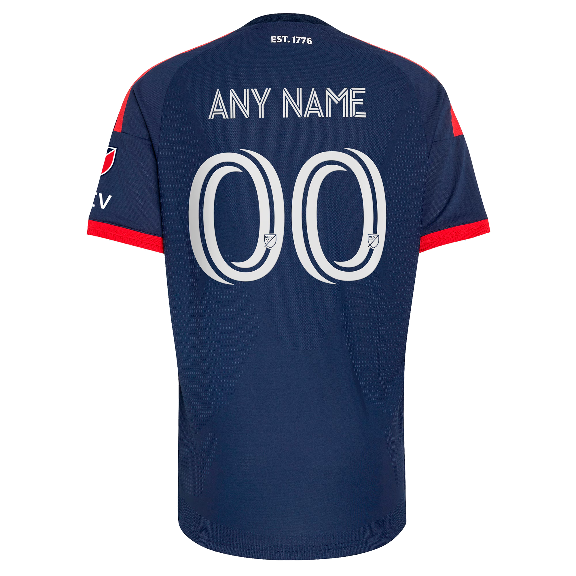 New England Revolution // adidas Official 2026 Independence Day On-Field Patch Custom Jersey – Blue