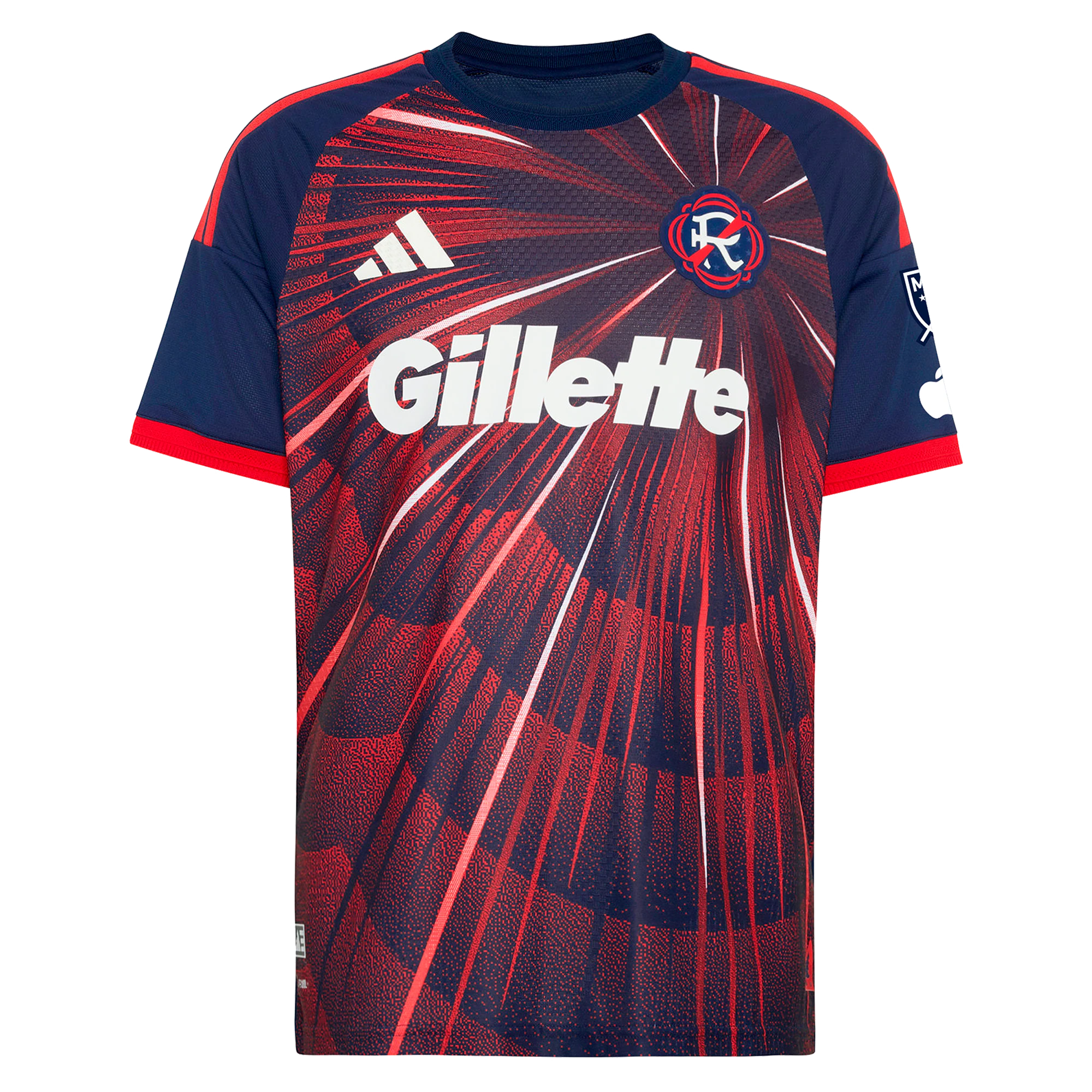 New England Revolution // adidas Official 2026 Independence Day On-Field Patch Custom Jersey – Blue