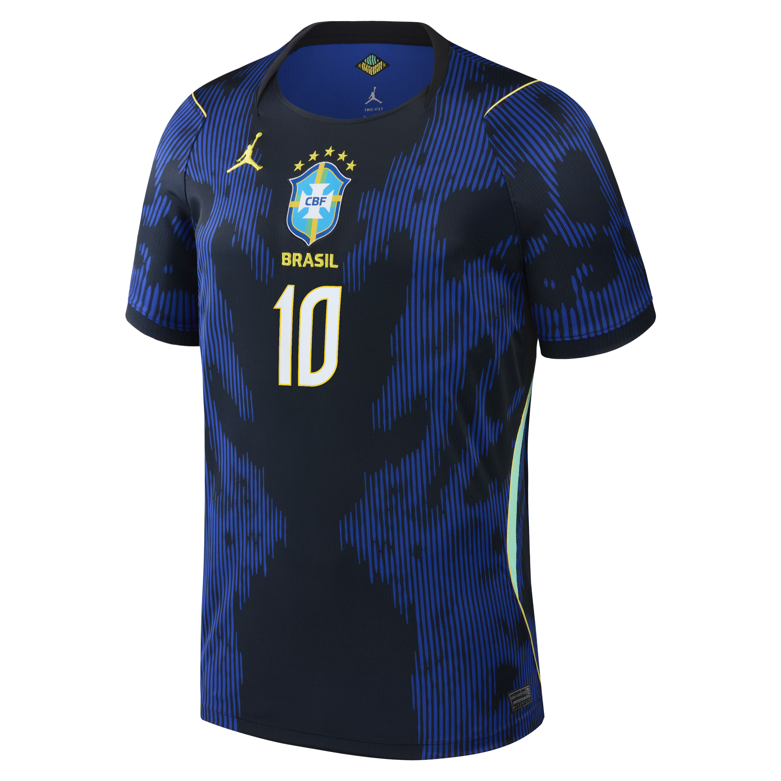 Neymar Jr. Brazil National Team Jordan Brand 2026 Away Stadium Jersey - Blue