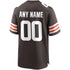 Cleveland Browns Custom Game Soccer Shirt - Brown