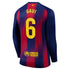 Gavi Barcelona 2025/26 Home Long Sleeve Soccer Shirt - Navy