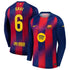 Gavi Barcelona 2025/26 Home Long Sleeve Soccer Shirt - Navy
