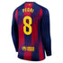 Pedri Barcelona 2025/26 Home Long Sleeve Soccer Shirt - Navy