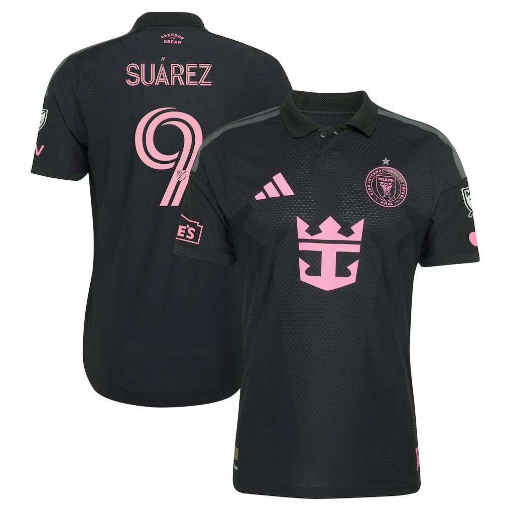 Official Luis Suárez Inter Miami CF 2026 On-Field Patch Jersey - Black