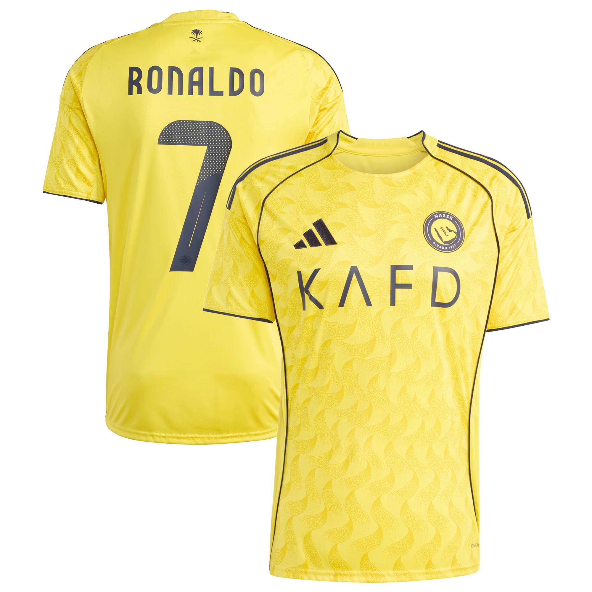 Player Edition Home Jersey Al-Nassr – Yellow 2025/26 Season -(Ronaldo 7#)