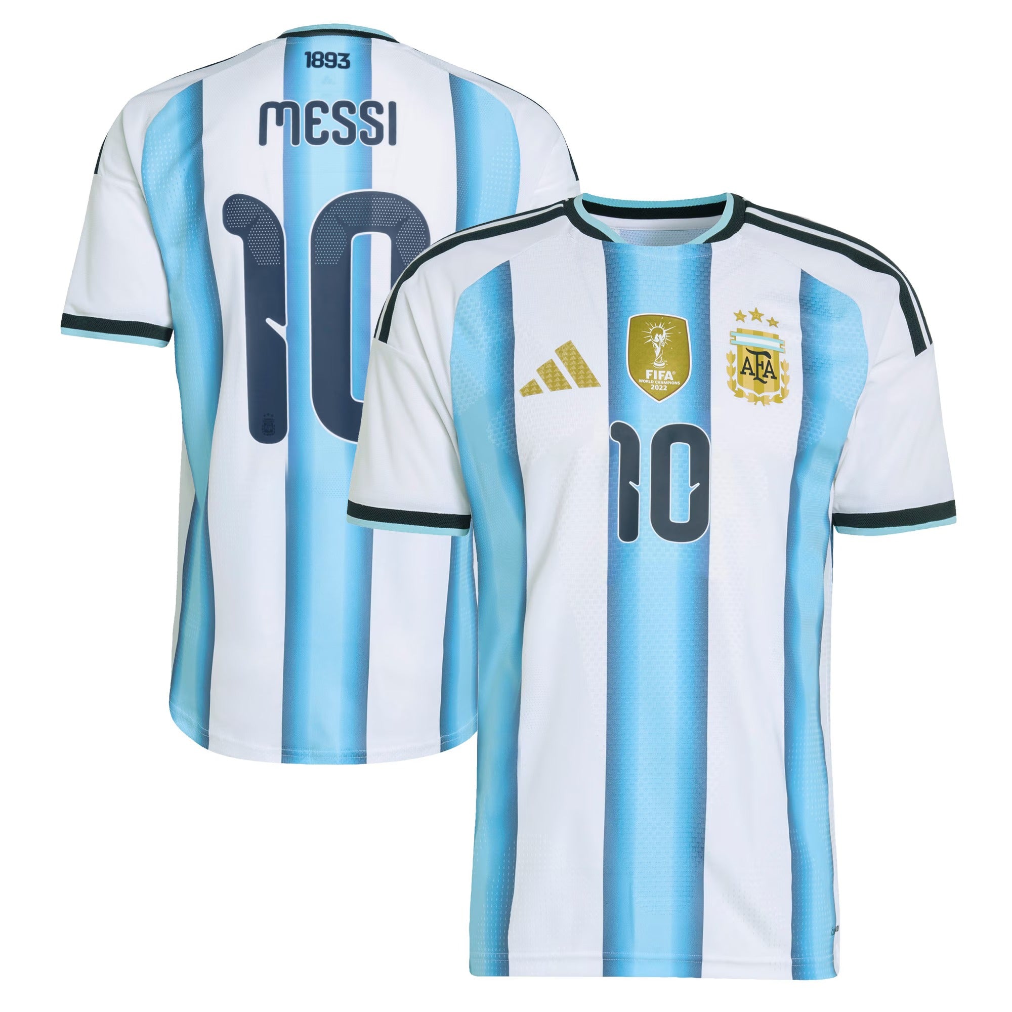 Official 2026 Argentina Home Player Jersey – Sky Blue/White (Messi #10)