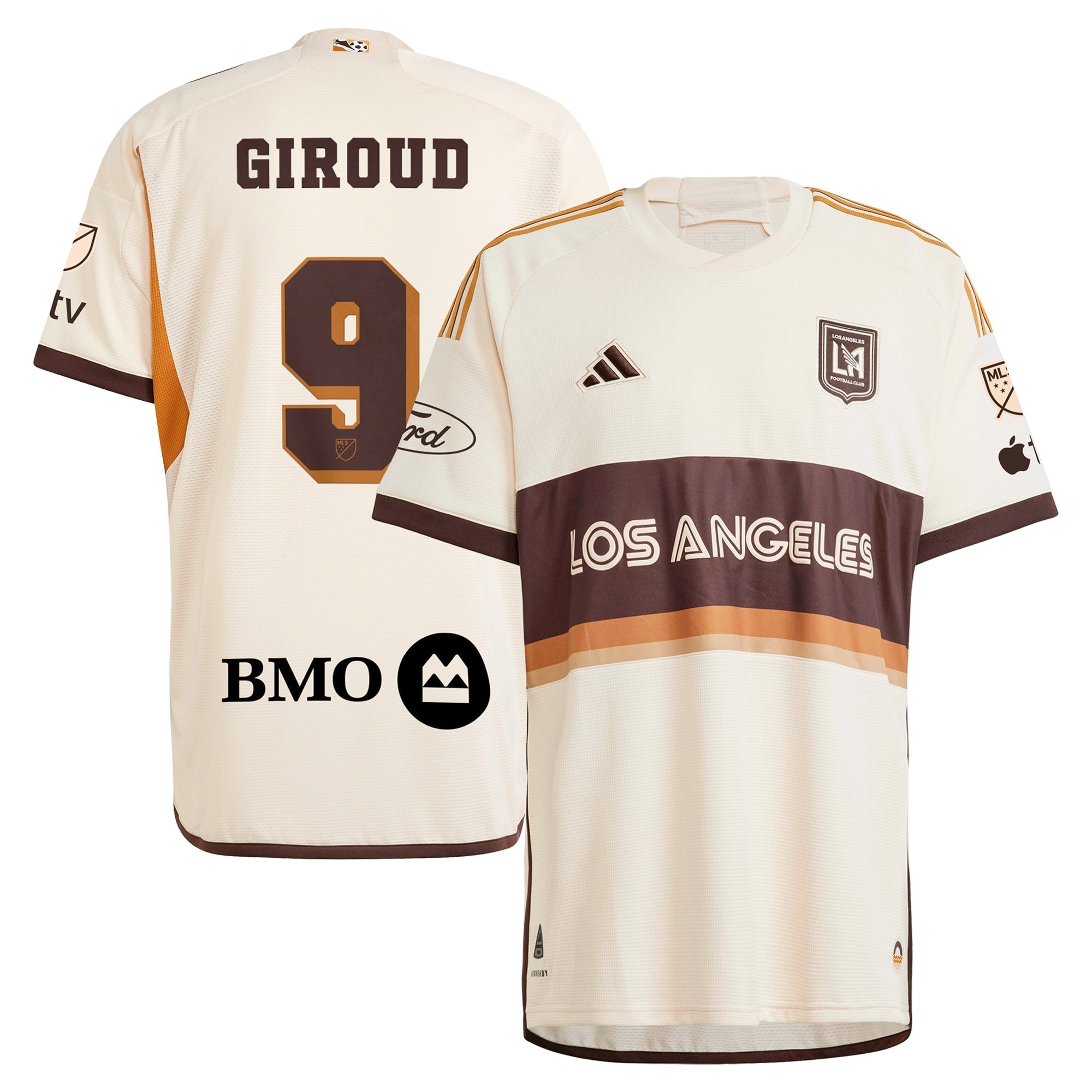 Olivier Giroud LAFC 2024 Archive Soccer Shirt - Tan