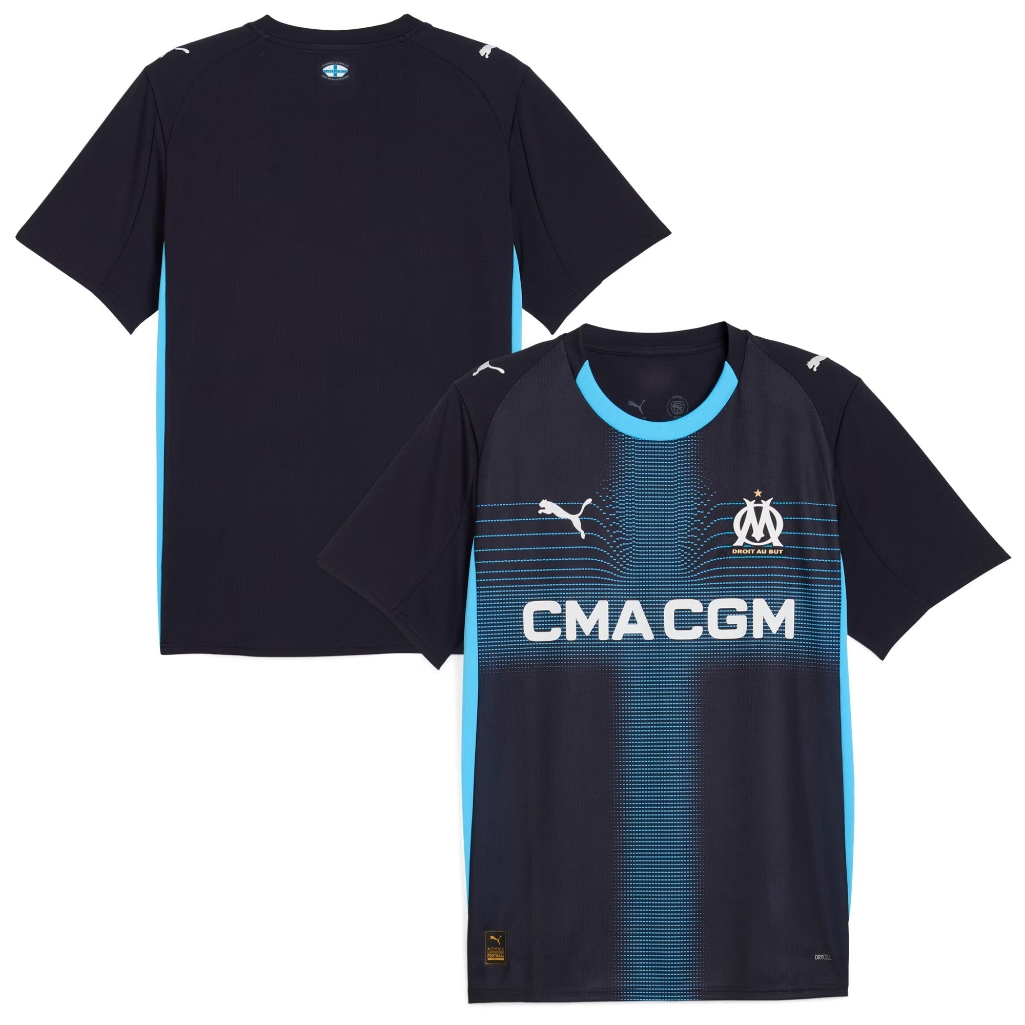 Olympique Marseille 2025/26 Custom Away Soccer Shirt - Navy