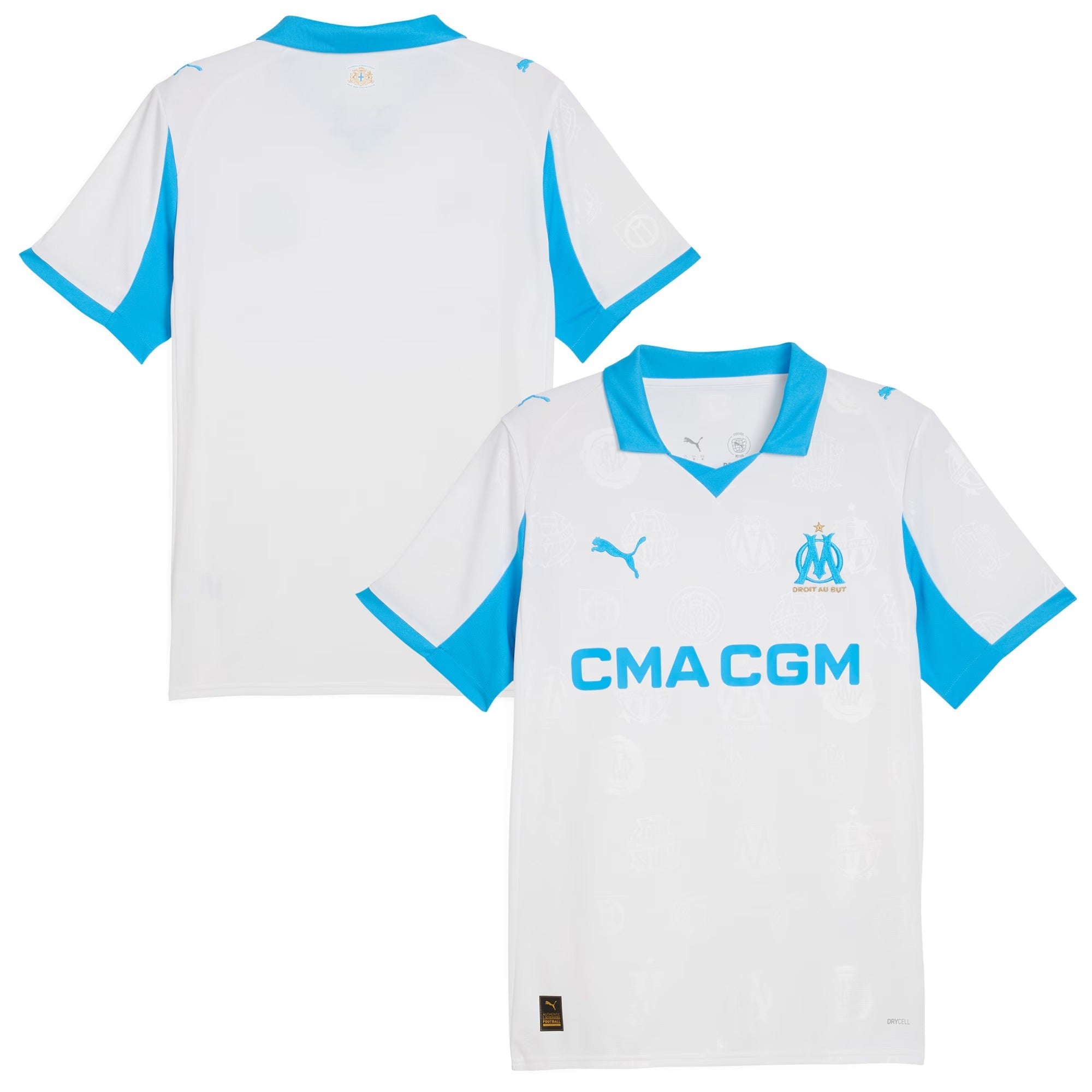 Olympique Marseille 2025/26 Custom Home Soccer Shirt - White