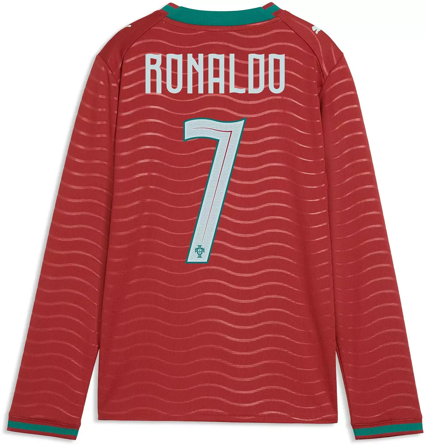 PUMA Portugal National Team 2026 Home Supporter Edition Long Sleeve Jersey – Cristiano Ronaldo #7 – Red