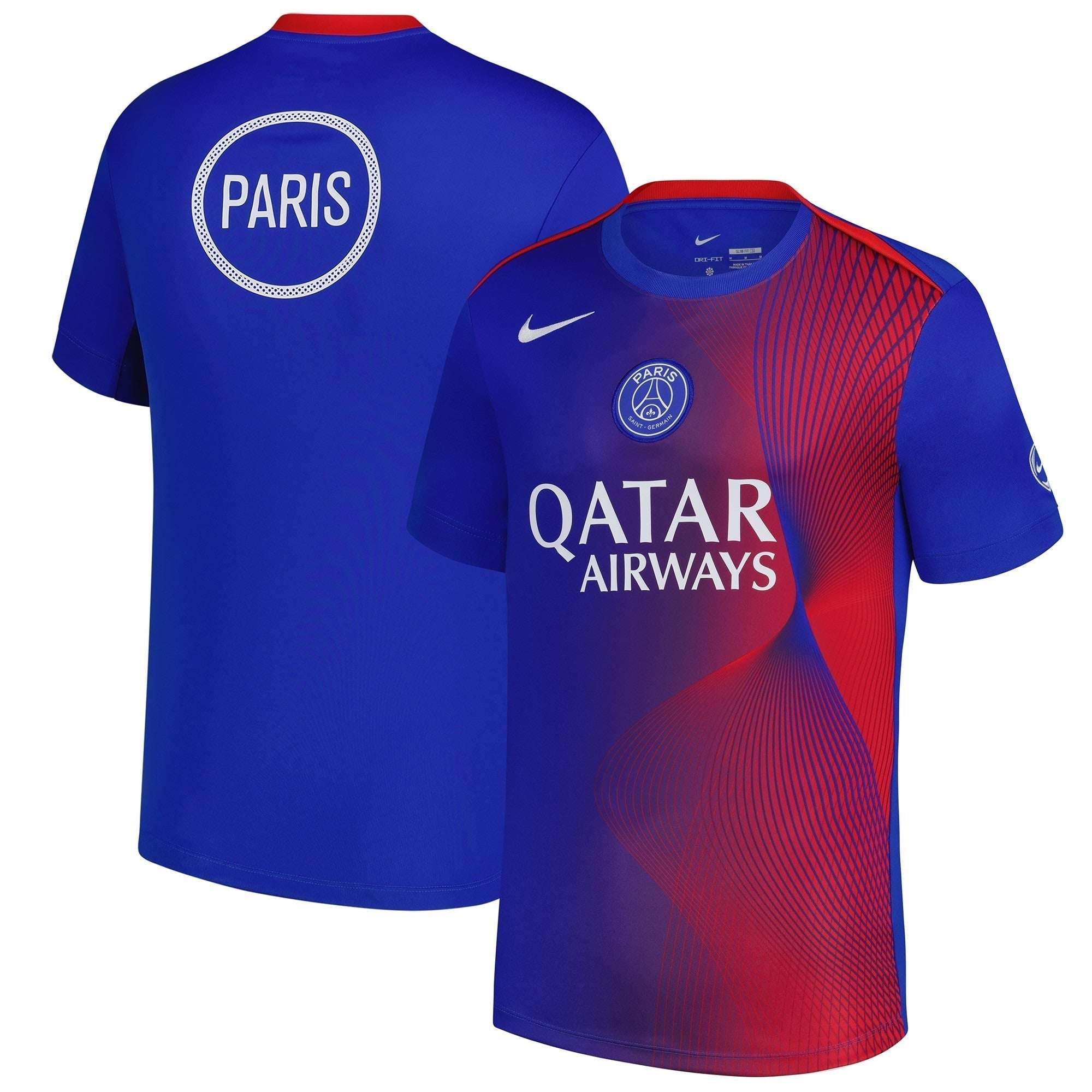 Paris Saint-Germain Third 2025/26 Academy Pro Pre-Match Top - Royal