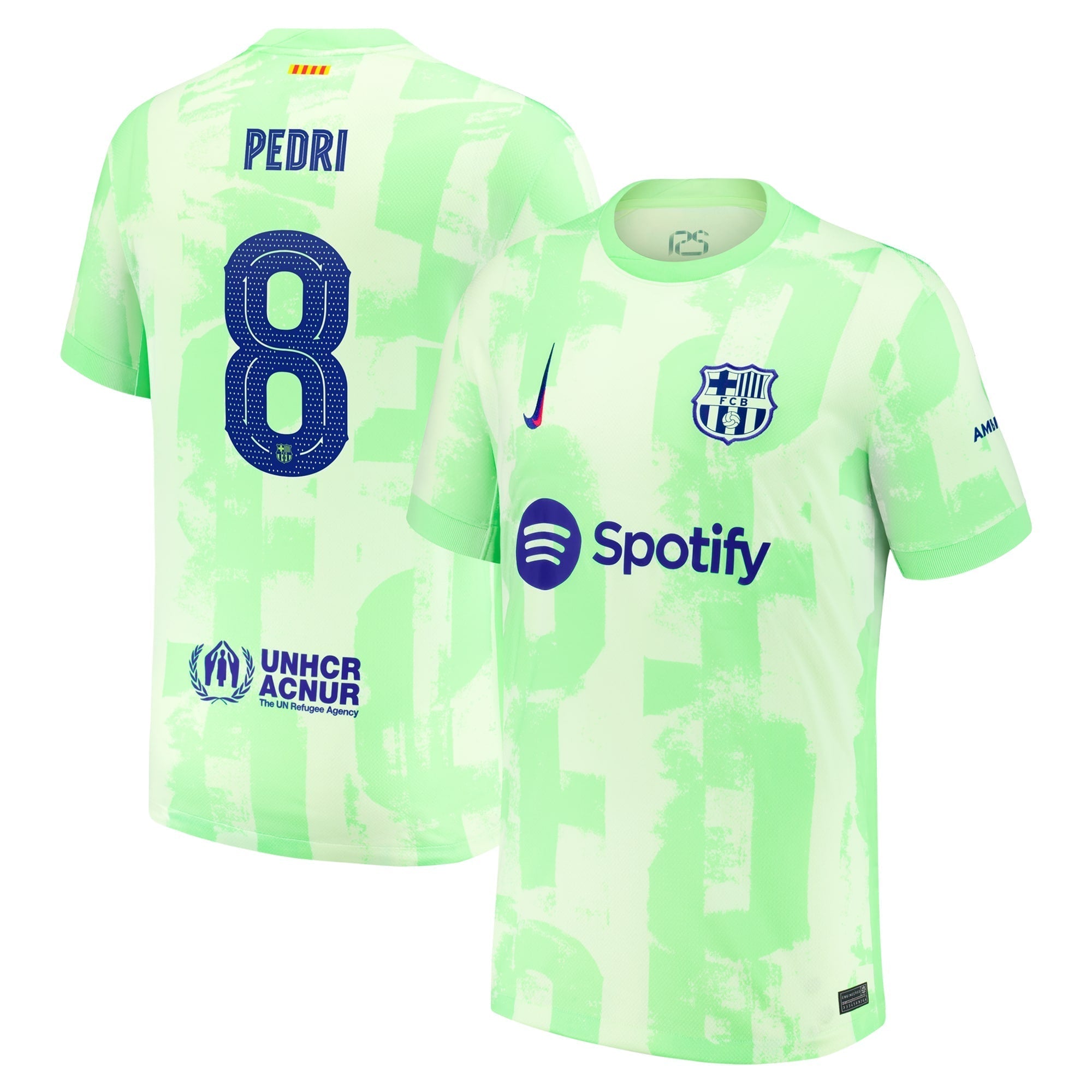 Pedri Barcelona 2024/25 Third Player Soccer Shirt - Yellow