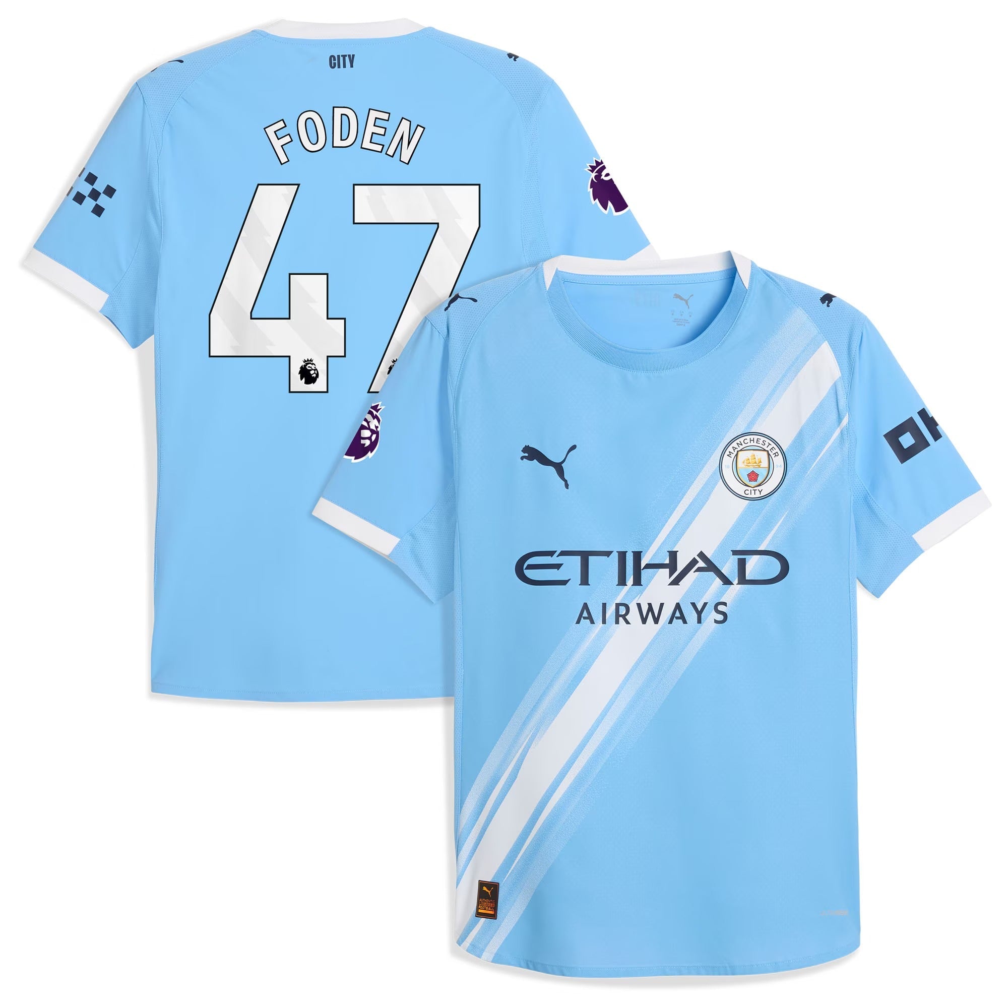 Phil Foden Manchester City 2025/26 Home Player Soccer Shirt - Sky Blue