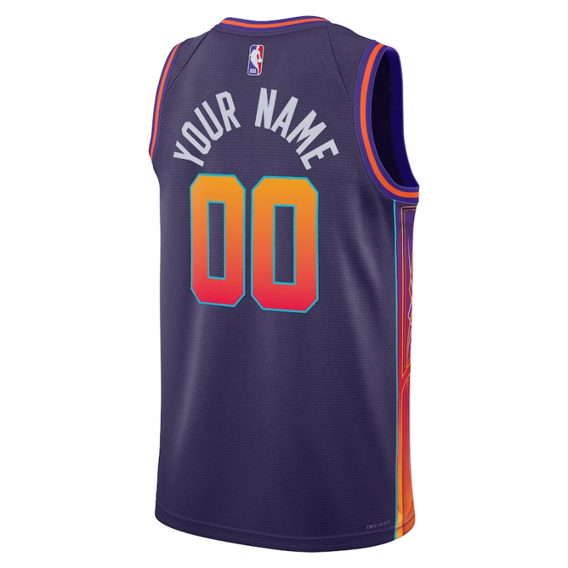 Phoenix Suns Unisex 2023/24 customized Swingman Shirt - Purple - City Edition