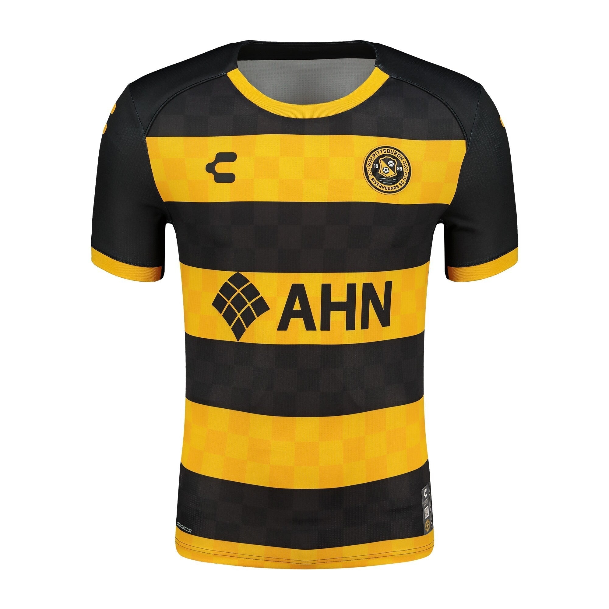 Pittsburgh Riverhounds SC Charly 2025 Home Authentic Soccer Shirt - Black