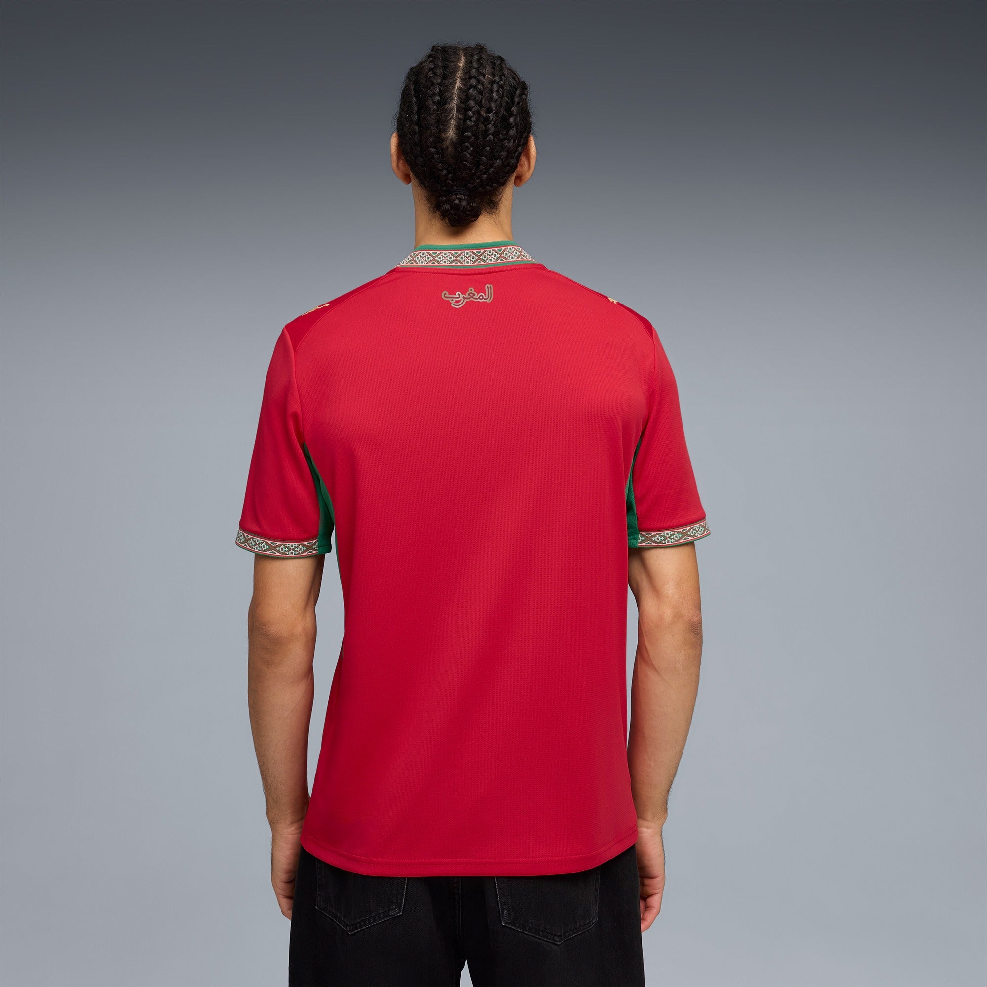 Puma Morocco National Team 2026 Home Jersey - Fast Red/Victory Gold