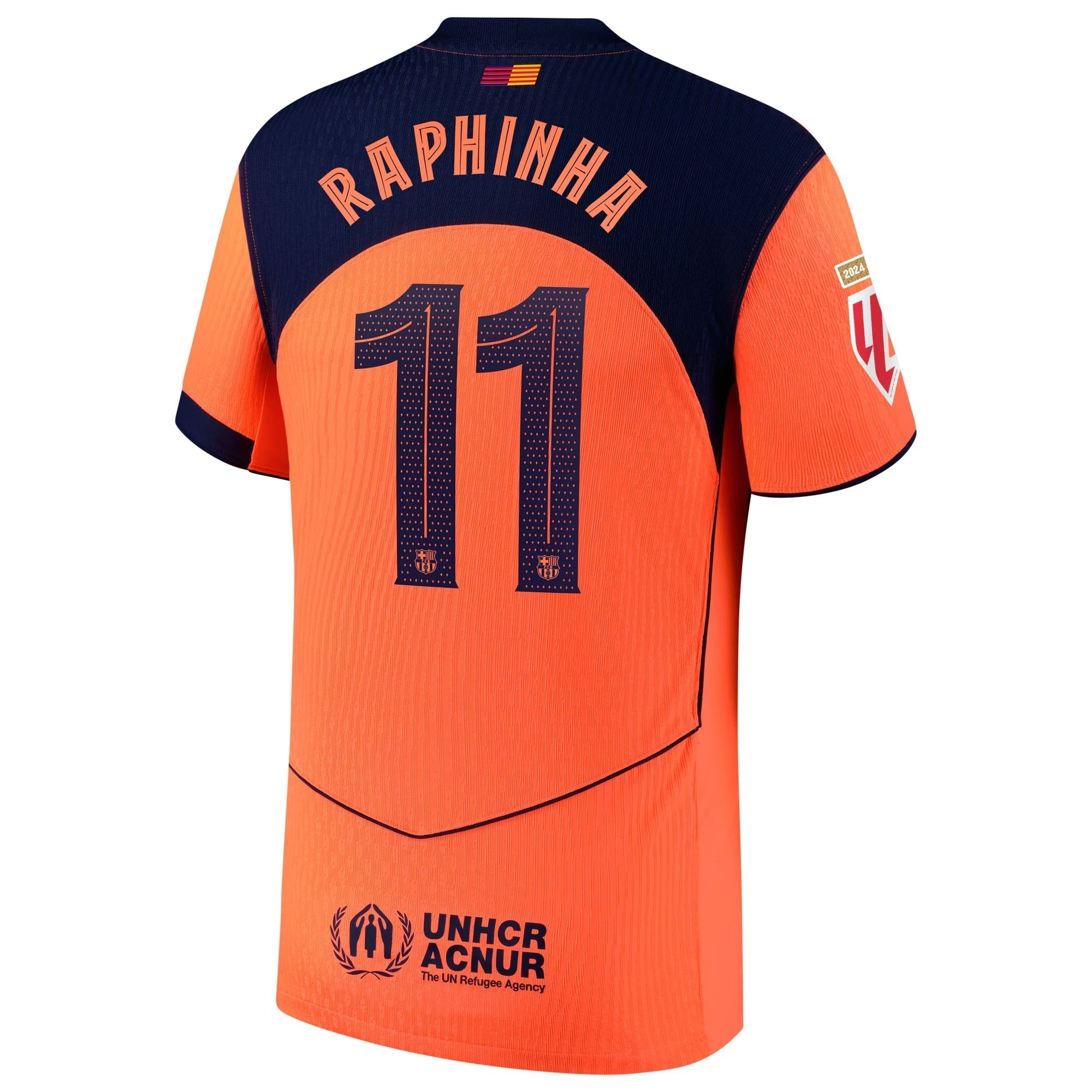 Raphinha Barcelona 2025/26 Third Player Soccer Shirt - Orange