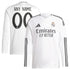 Real Madrid  2024/2025 Home Customized Long Sleeve Soccer Shirt - White