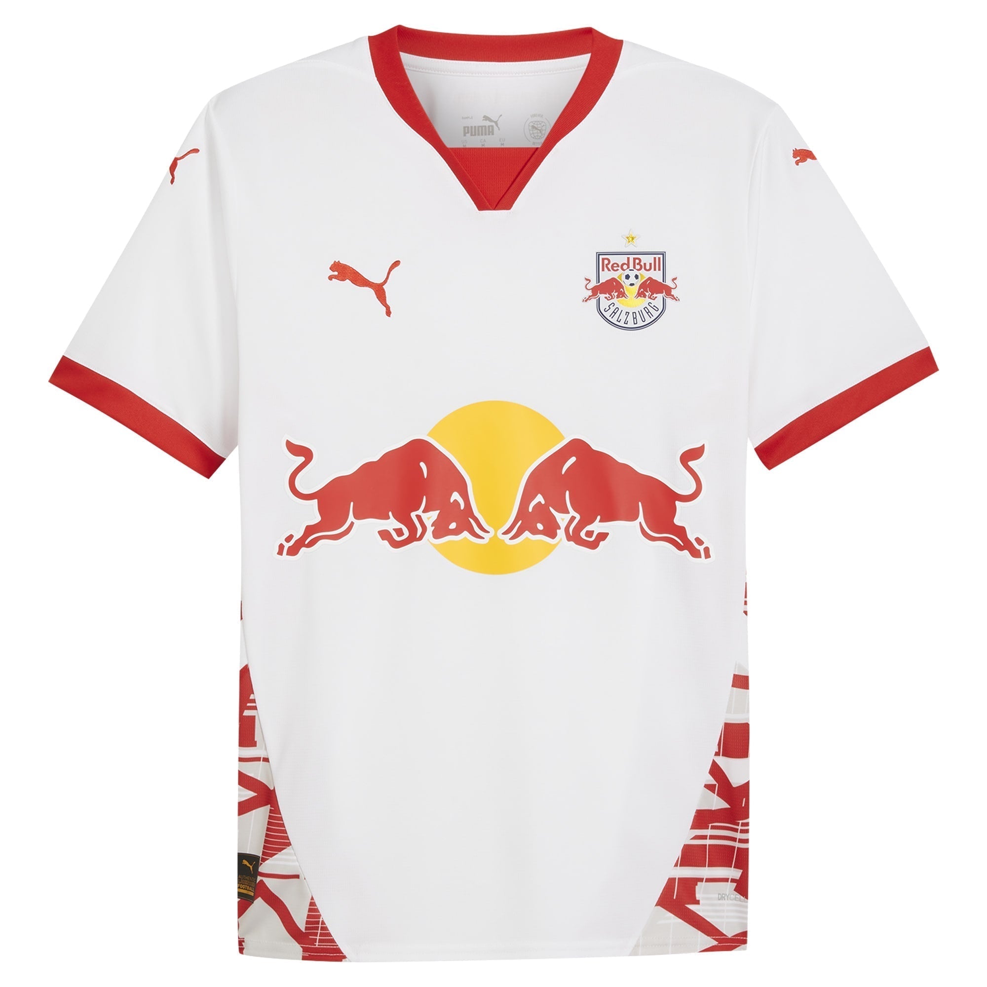 Red Bull Salzburg 2024/25 Home Custom Soccer Shirt - White