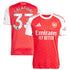 Riccardo Calafiori Arsenal 2025/26 Home Player Soccer Shirt - Red