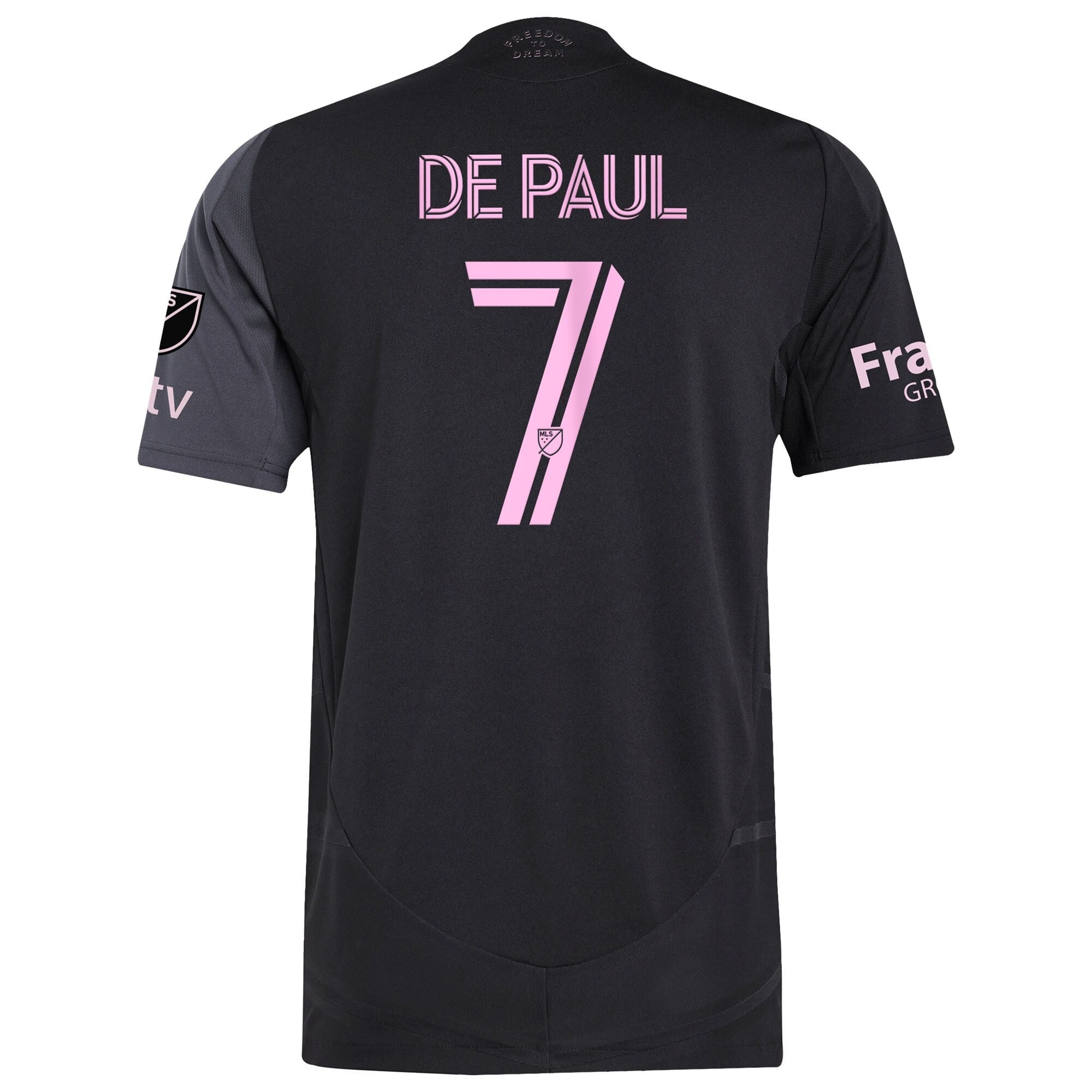 Rodrigo De Paul Inter Miami CF 2025 The Fortitude Kit Player Soccer Shirt - Black