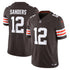Cleveland Browns Shedeur Sanders Limited Vapor F.U.S.E. Soccer Shirt – Brown