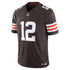 Cleveland Browns Shedeur Sanders Authentic Limited Vapor F.U.S.E. Soccer Shirt – Brown