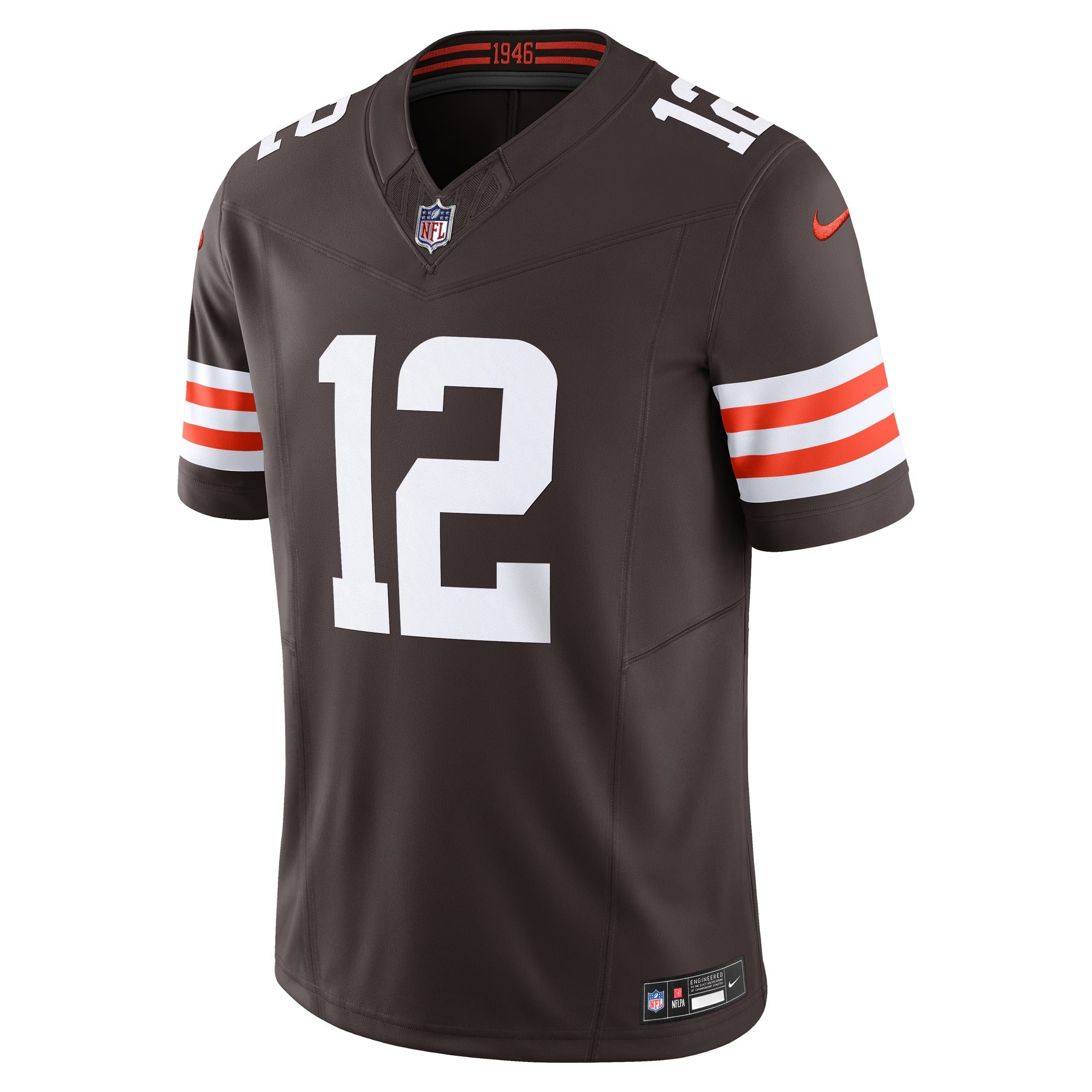 Cleveland Browns Shedeur Sanders Limited Vapor F.U.S.E. Soccer Shirt – Brown