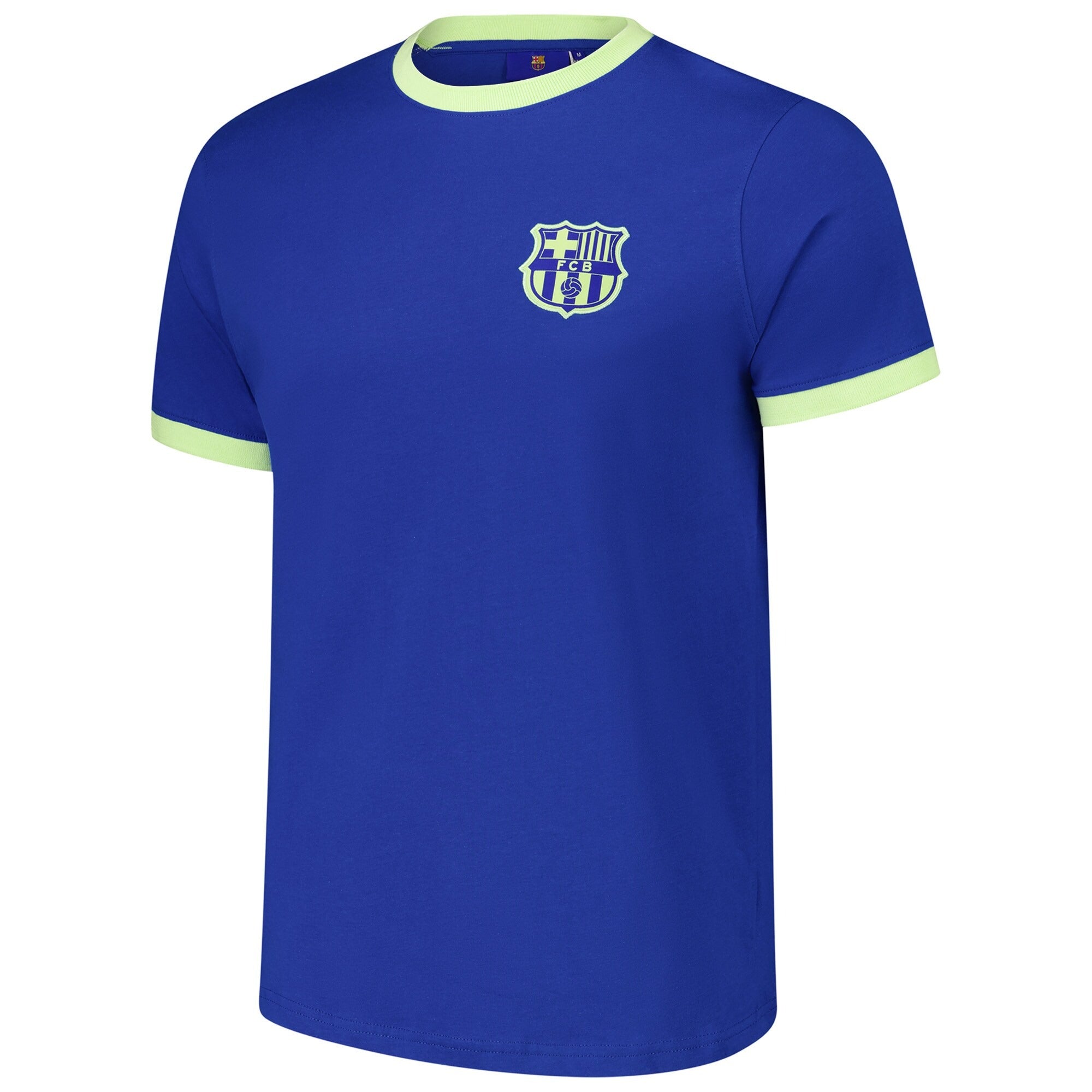 Hygo Shirts™ Barcelona Goal Line Ringer Sport Design Sweden T-Shirt – Royal