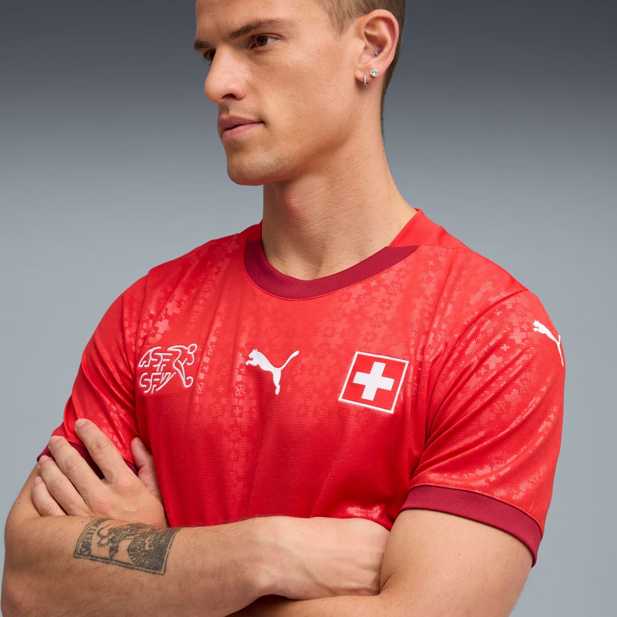 Switzerland National Team 2025/26 Custom Soccer Shirt - Red