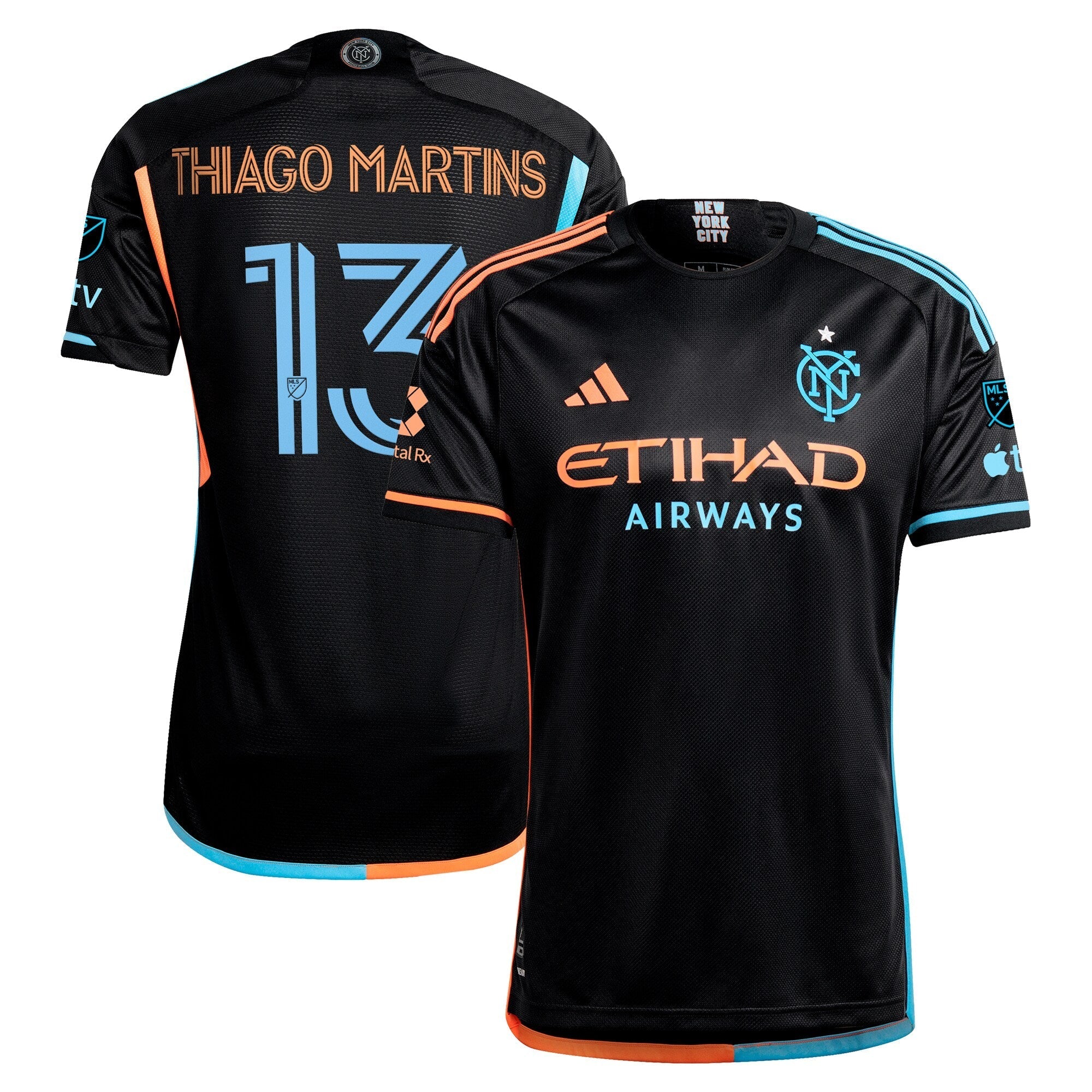 Thiago Martins New York City FC 2024 24/7 Kit Player Soccer Shirt – Black