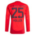 Thomas Müller Bayern Munich  2024/2025 Home Long Sleeve Player Soccer Shirt - Red