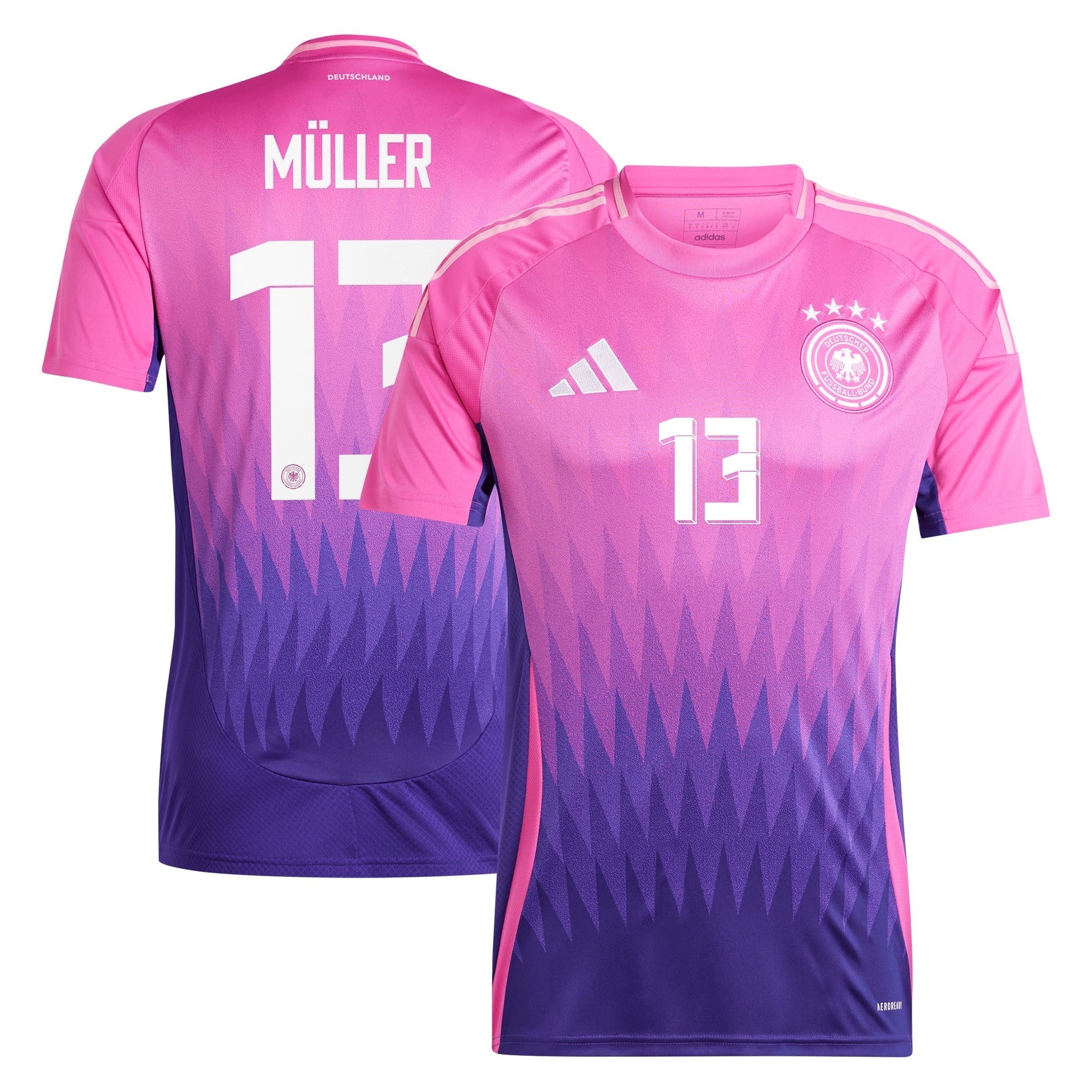 Thomas Muller Germany National Team  2024 Away Soccer Shirt - Pink