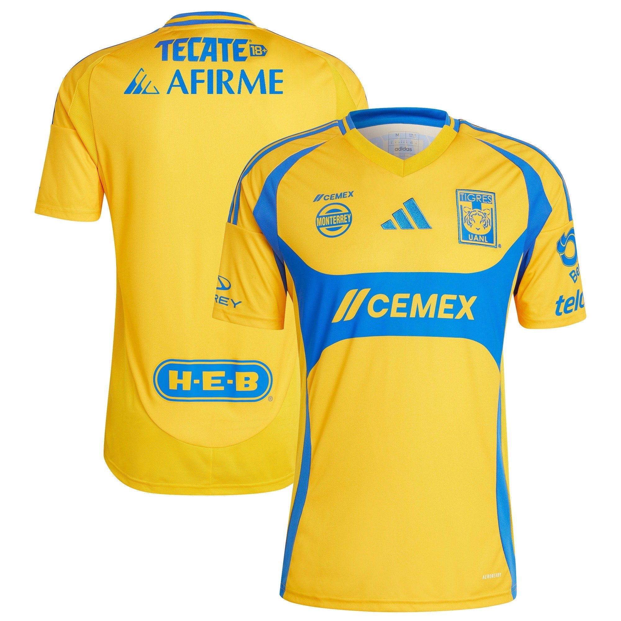 Tigres UANL 2024/25 Home Custom Soccer Shirt - Gold