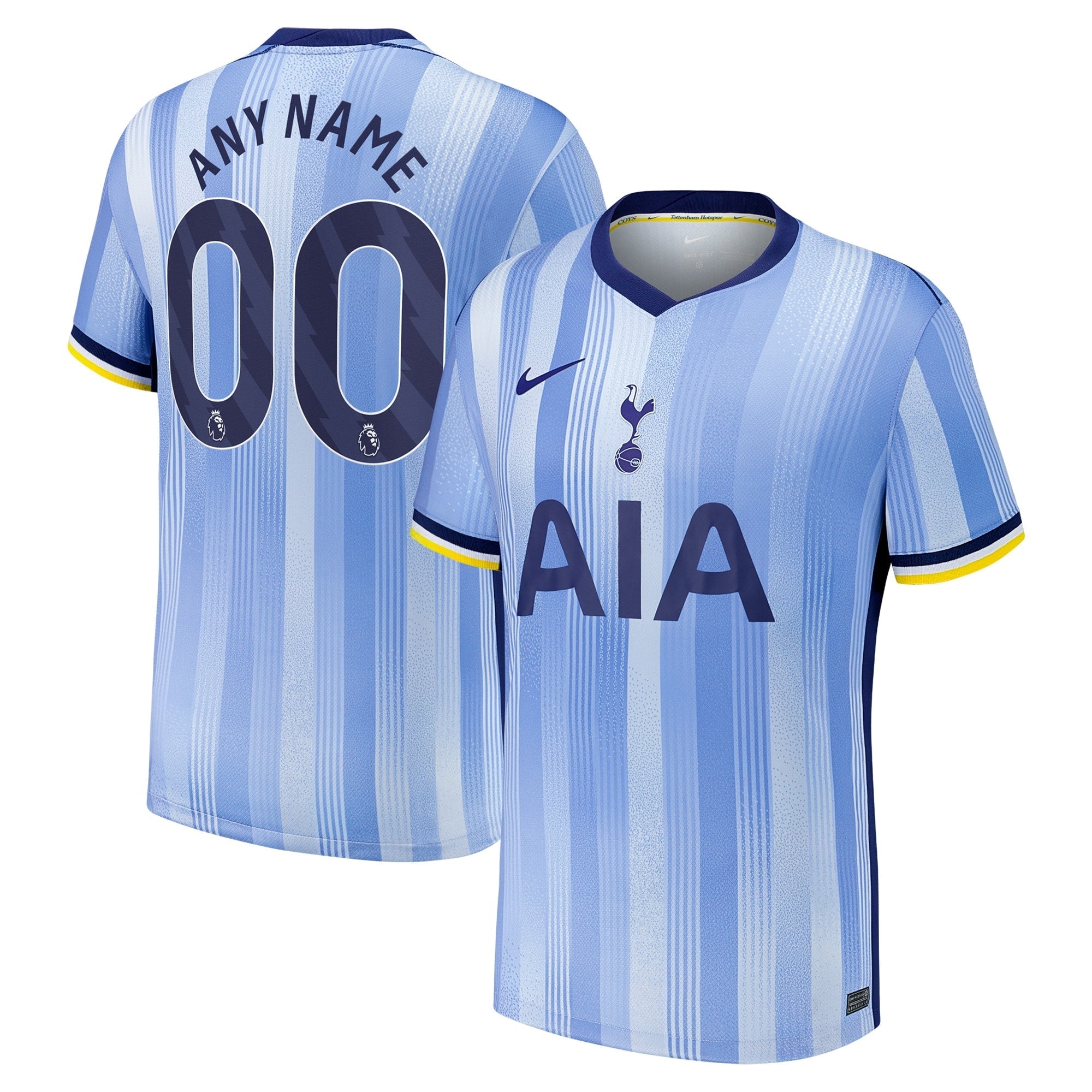 Tottenham Hotspur 2024/2025 Away Customized Soccer Shirt - Blue