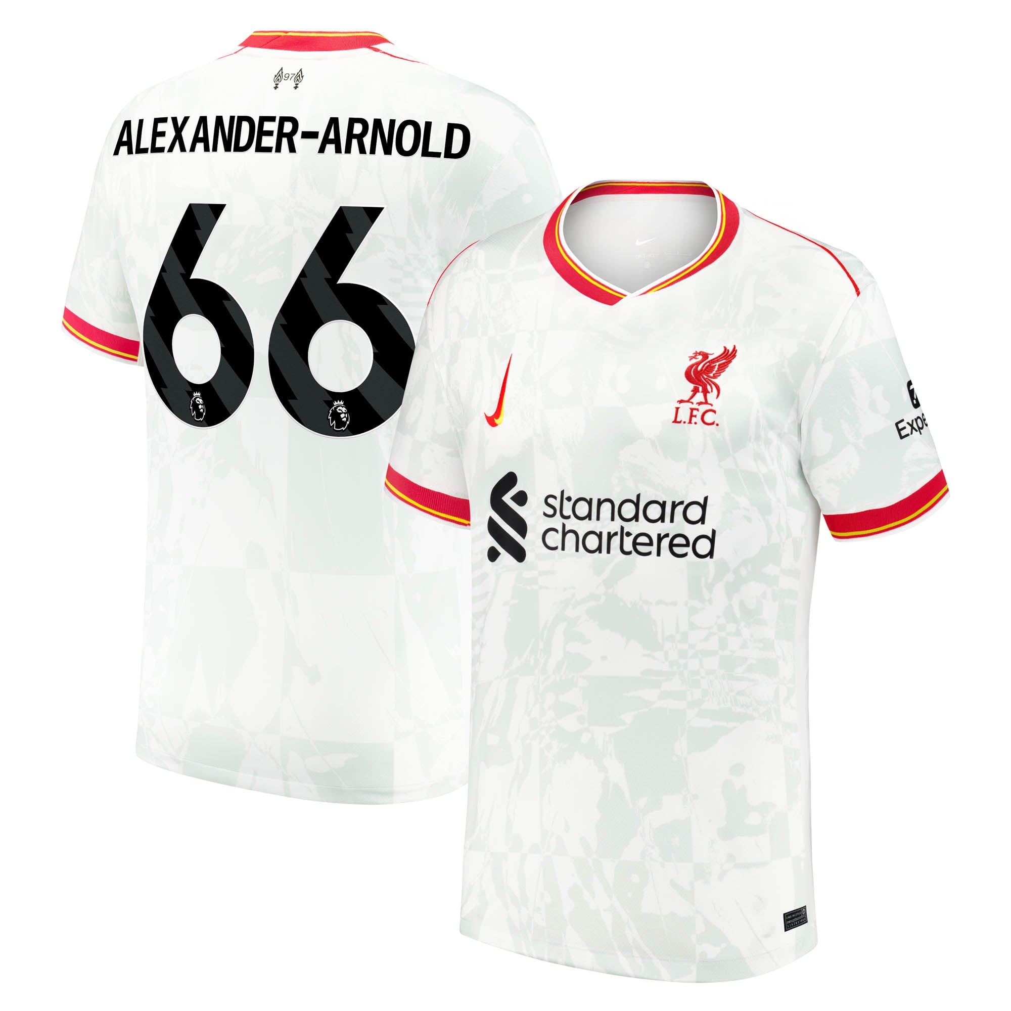 Trent Alexander-Arnold Liverpool 2024/25 Third Soccer Shirt - White