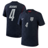 Tyler Adams USMNT 2026 Away Match Jersey Blue | Nike USA Soccer Jersey