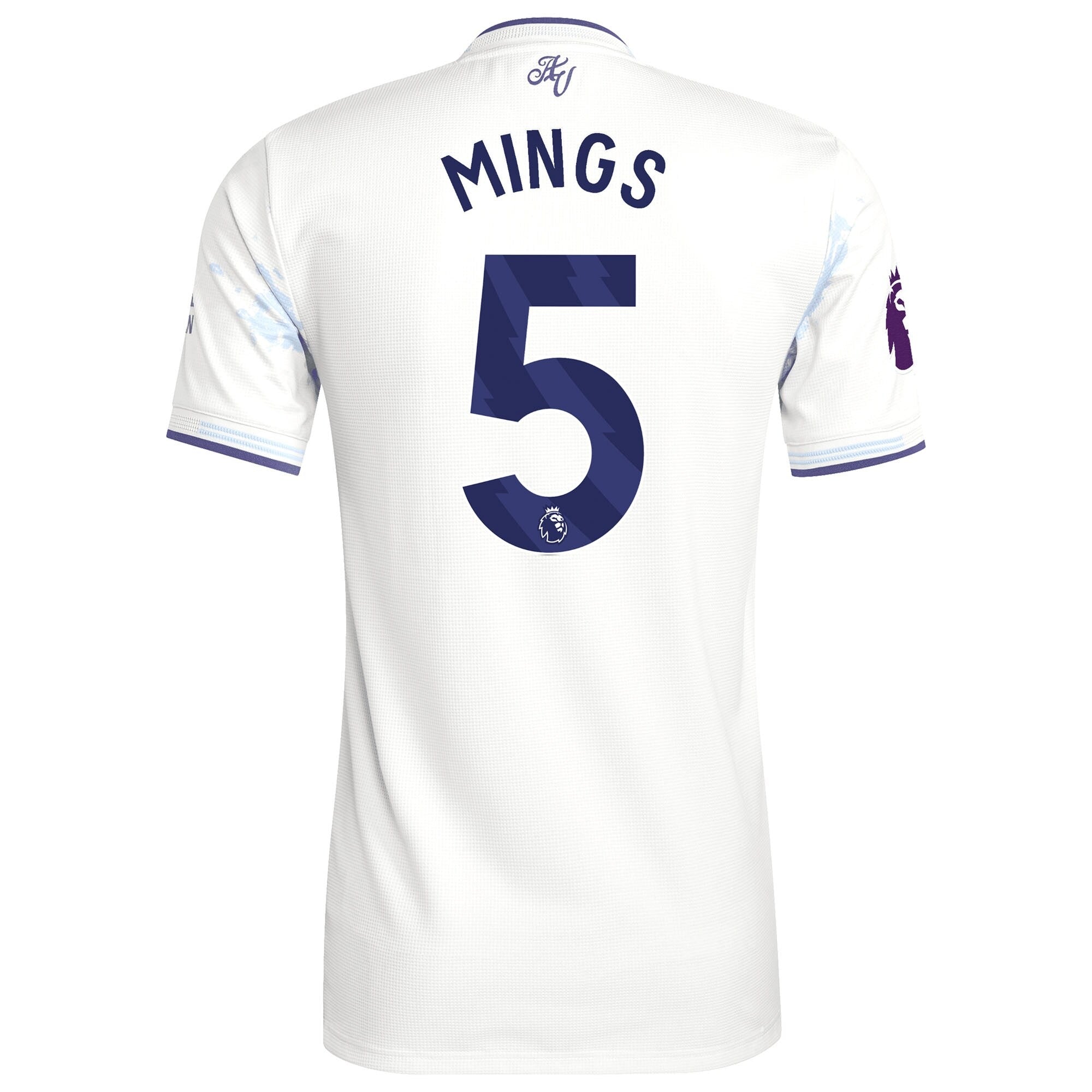 Tyrone Mings Aston Villa 2025/26 Third Player Soccer Shirt - White