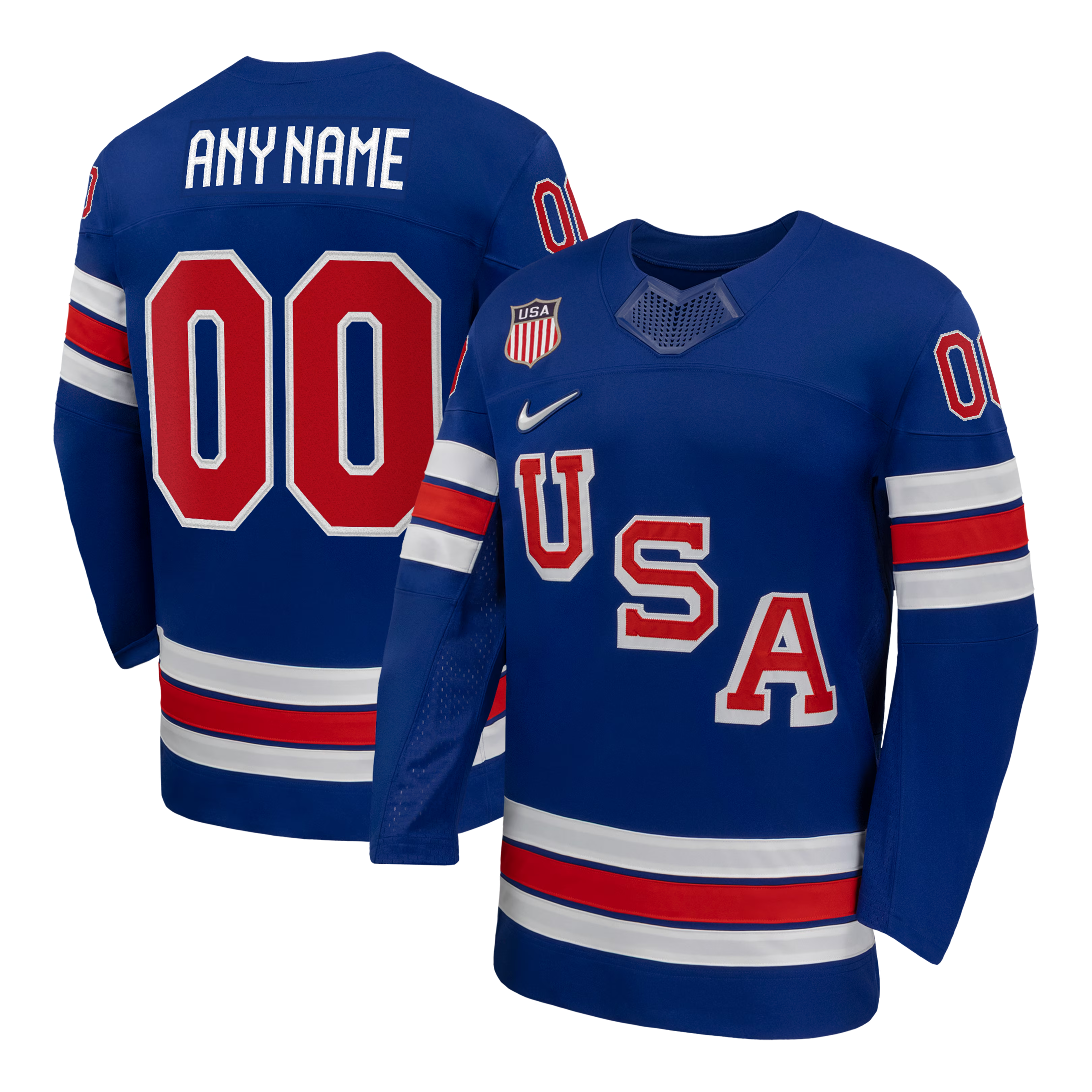 USA Hockey Nike Royal 2026 Home Custom Jersey - Royal