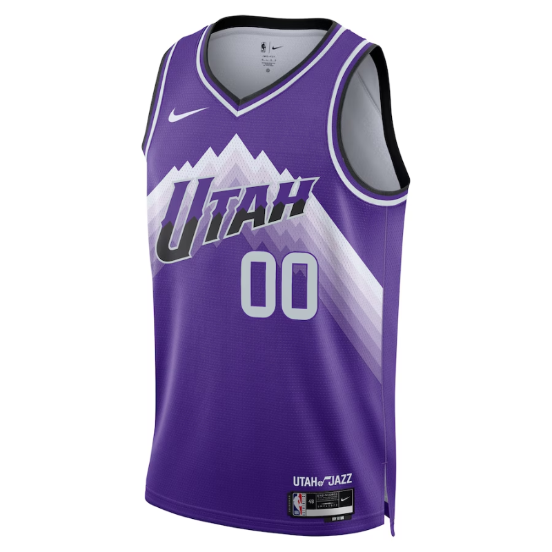 Utah Jazz Unisex2023/24 customized Swingman Shirt - Purple - City Edition