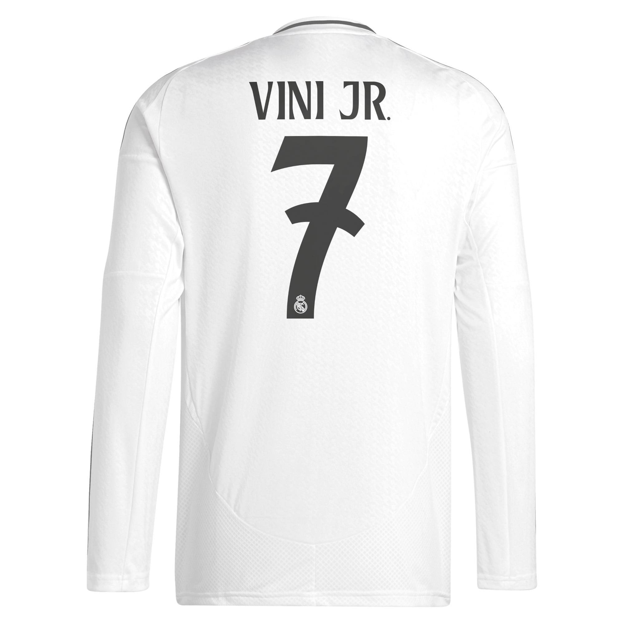 Vini Jr. Real Madrid  2024/2025 Home Long Sleeve Player Soccer Shirt - White
