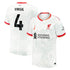 Virgil van Dijk 4 Liverpool 2024/25 Third Soccer Shirt - White