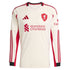 Virgil van Dijk Liverpool 2025/26 Away Long Sleeve Player Soccer Shirt - White