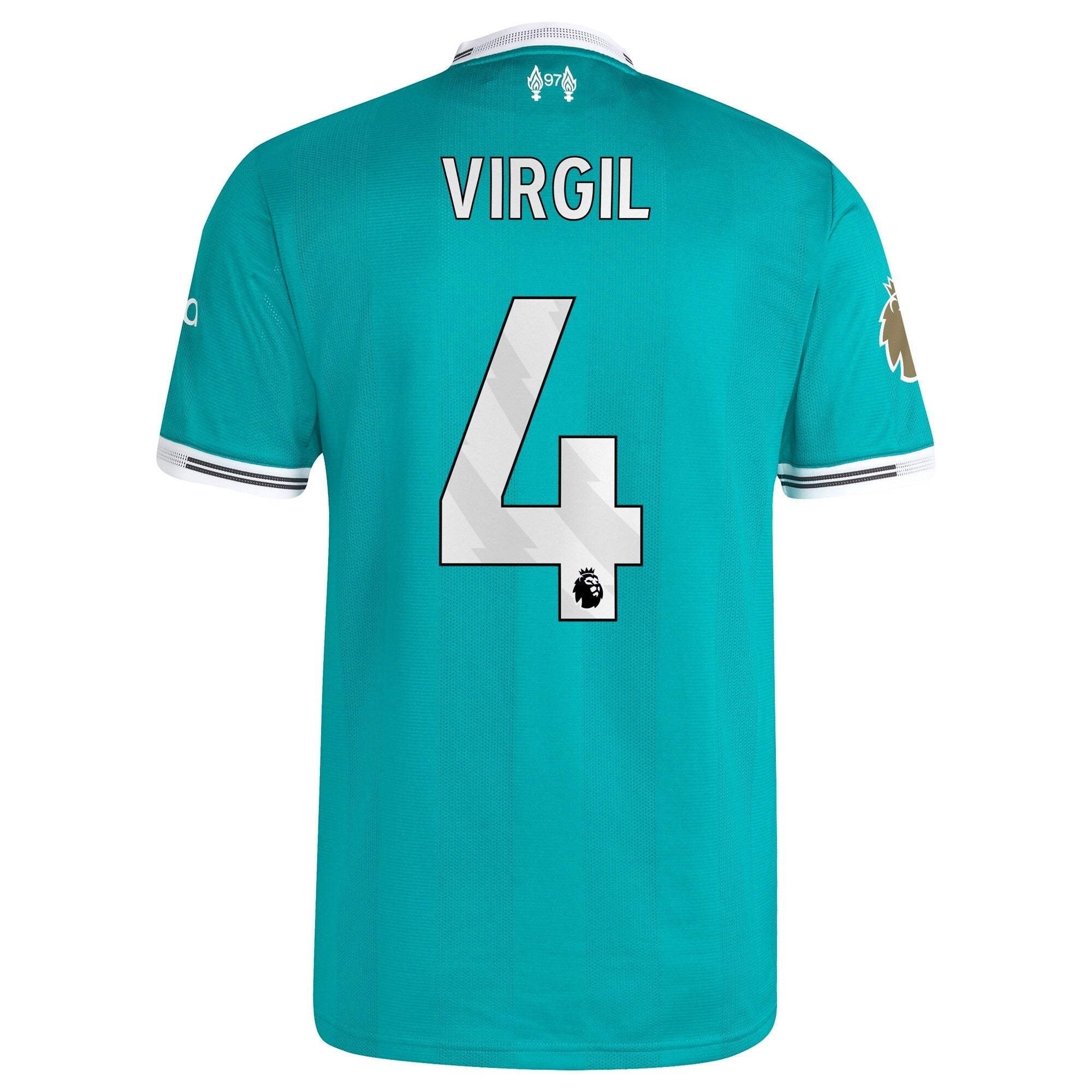 Virgil van Dijk Liverpool 2025/26 Third Player Soccer Shirt - Green