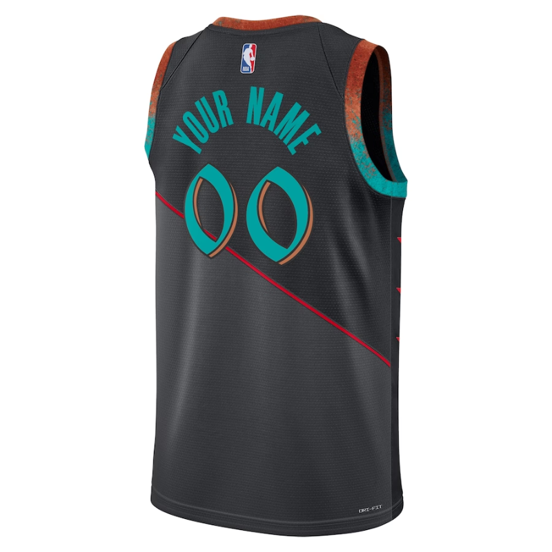 Washington Wizards Unisex 2023/24 customized Swingman Shirt - Black - City Edition